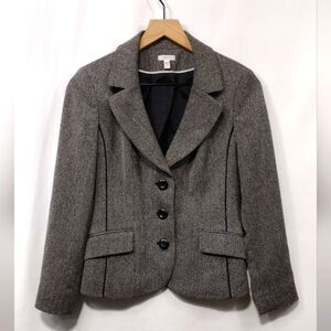 Semantiks Blazer Women's 4P Gray Office Career Preppy Academia Work
